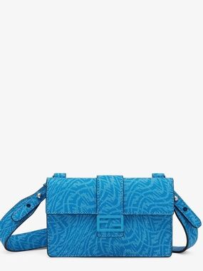 Fendi Zucca Vertigo Canvas Convertible Baguette Pouch Unisex